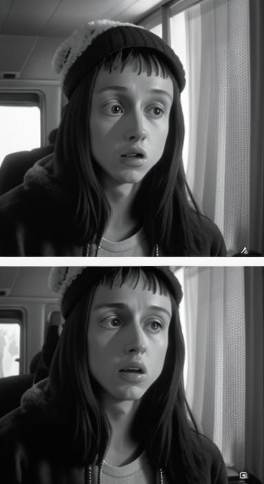 Liminal Space Film Still in Fast Times Style