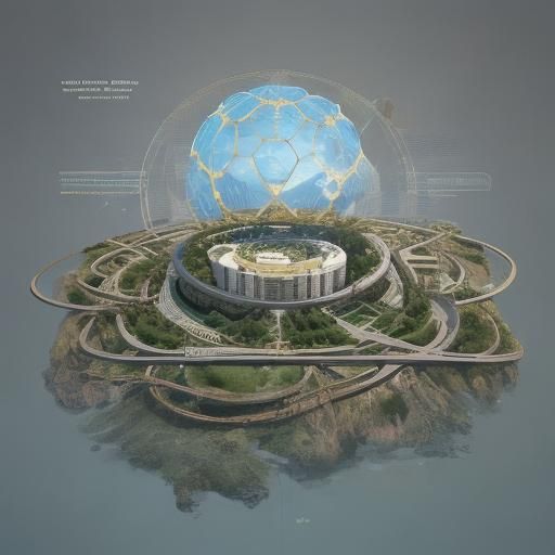 Utopian Network State Vision: An AI Drawing