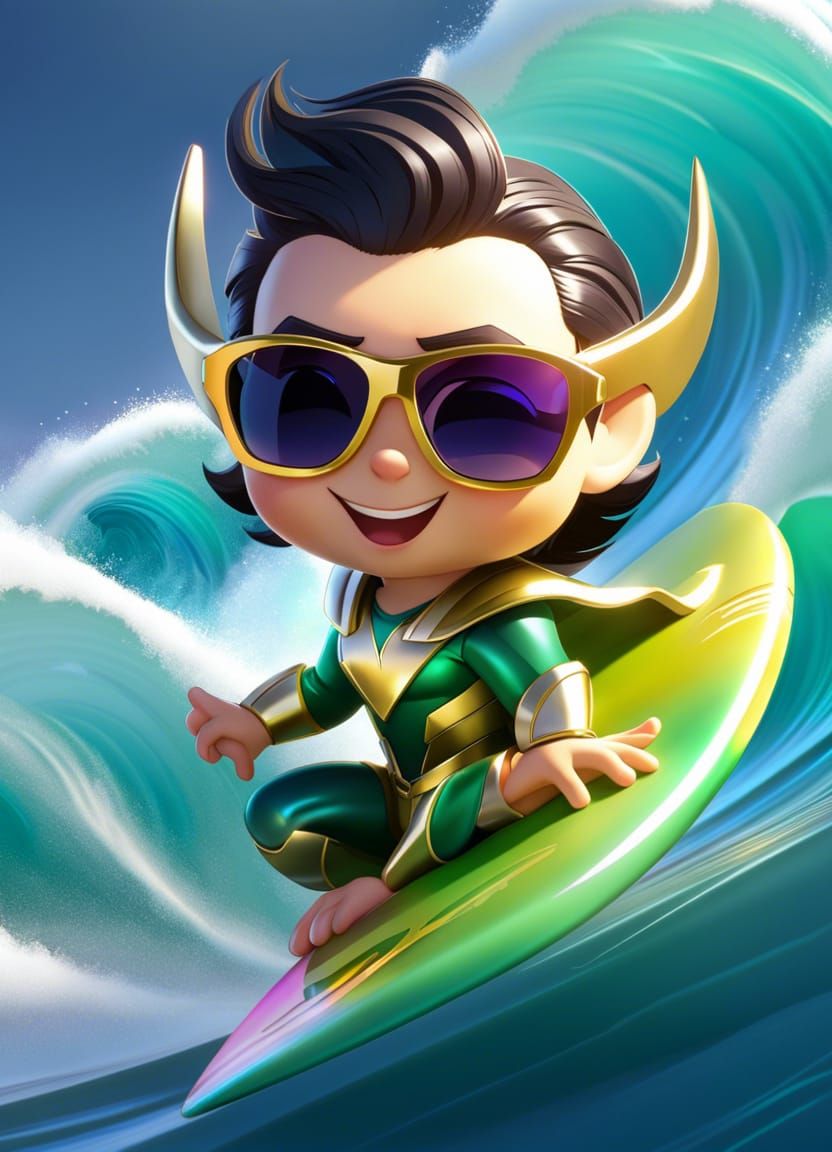Cute Loki Surfer!