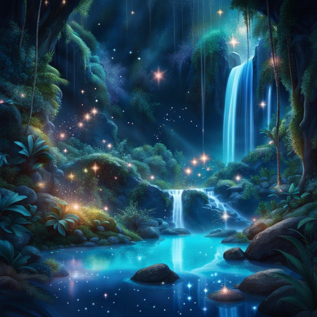 Sparkly Fairy in Sapphire Lagoon