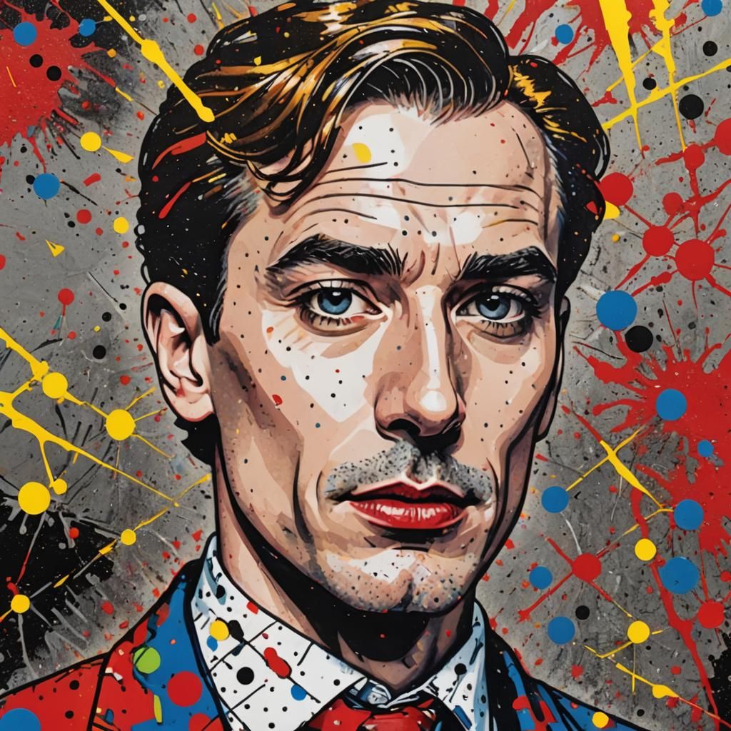 Spray painting Roy Lichtenstein style