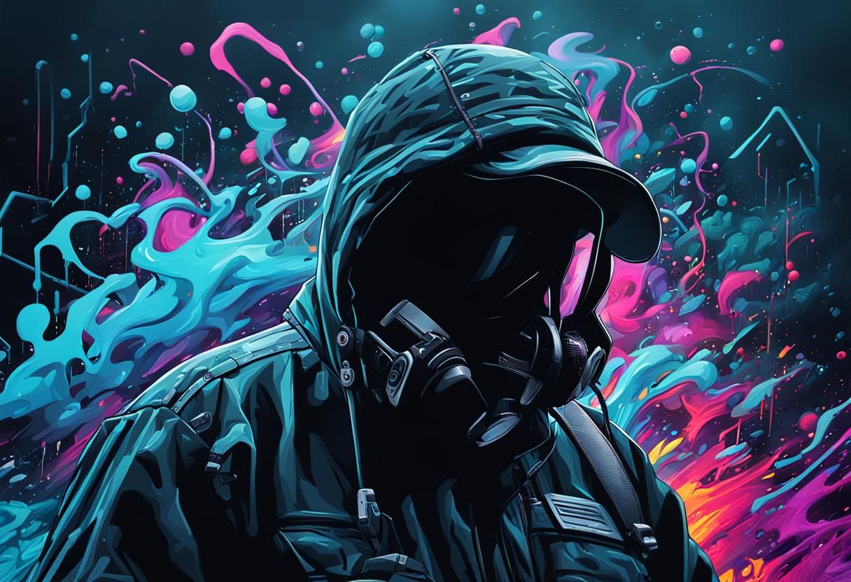 Cybersecurity Engineers as Graffiti Splash Art