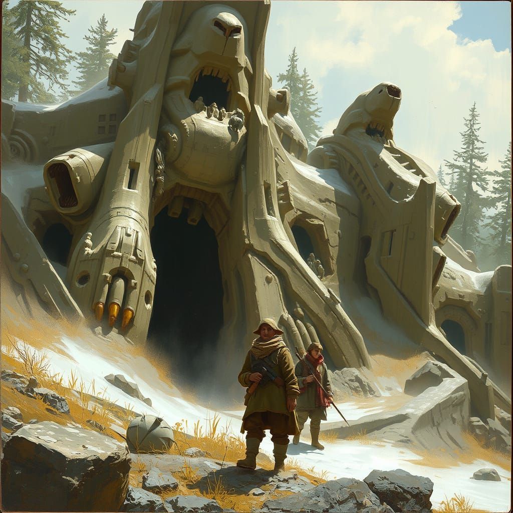 Bleak Future Landscape as Digital Art