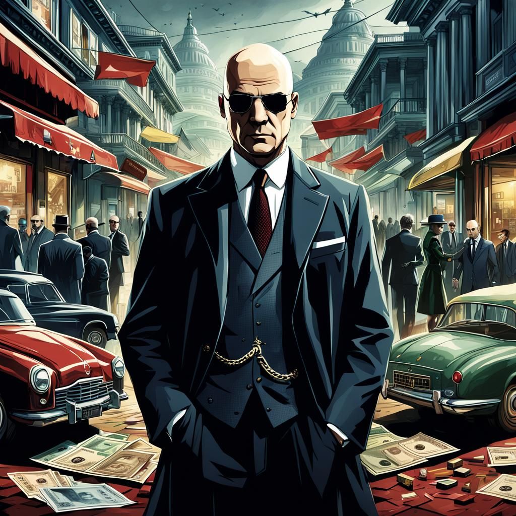 Dramatic Hitman Poster Art