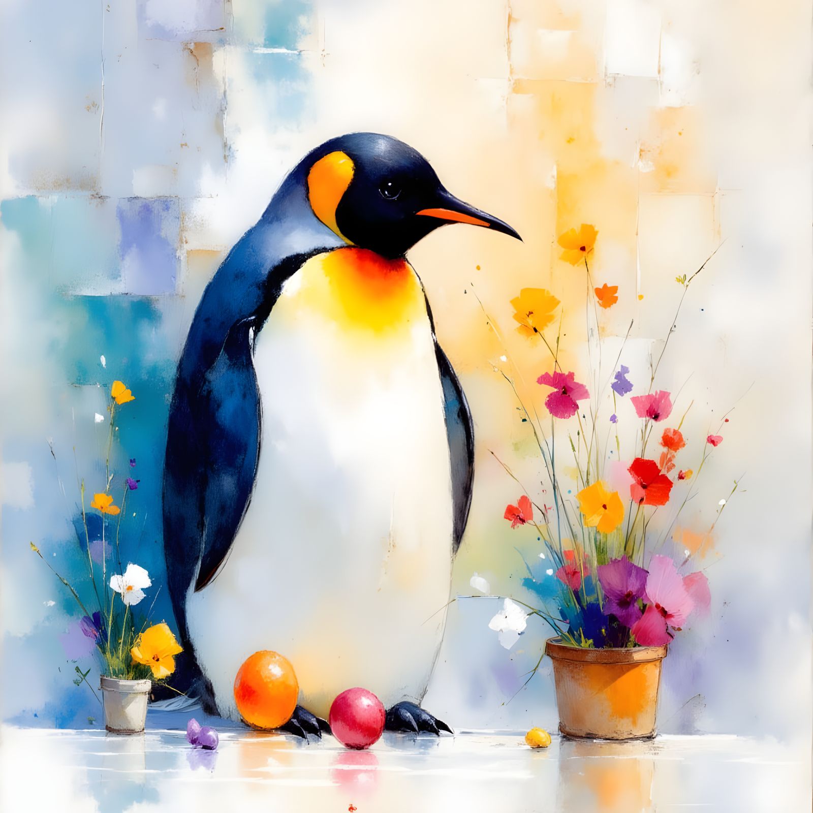 Penguin Runs Secret Art Gallery Under Ice