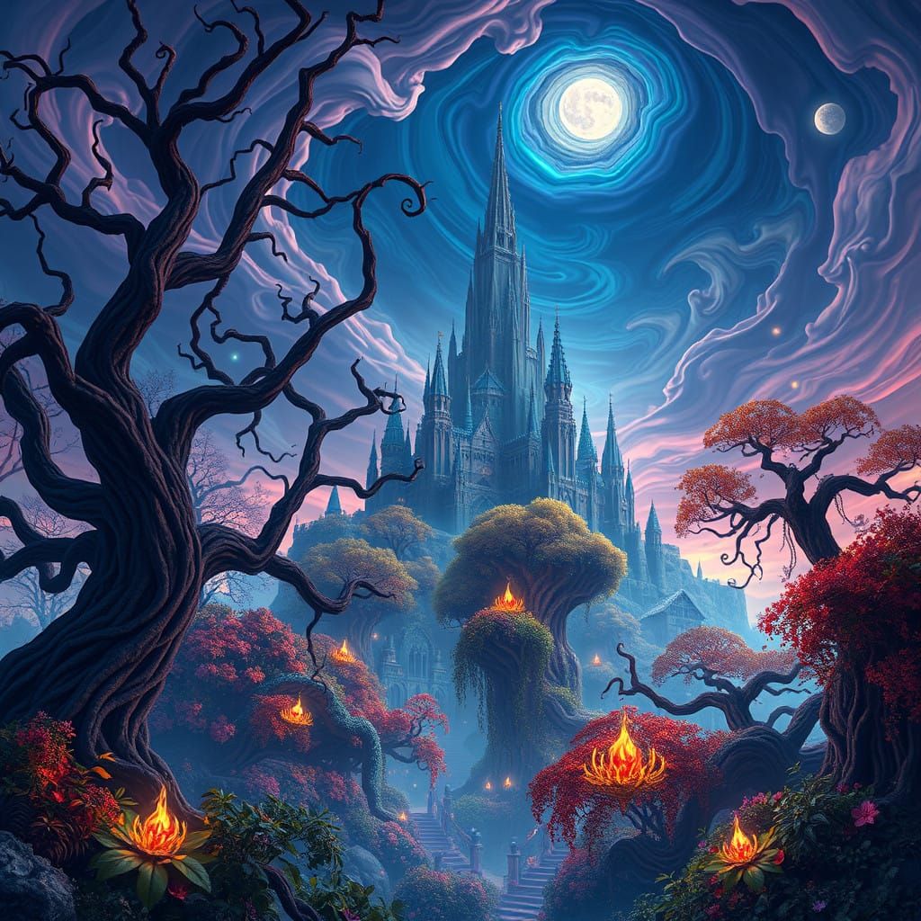 Mystical Realm in Unreal Engine 5 Style