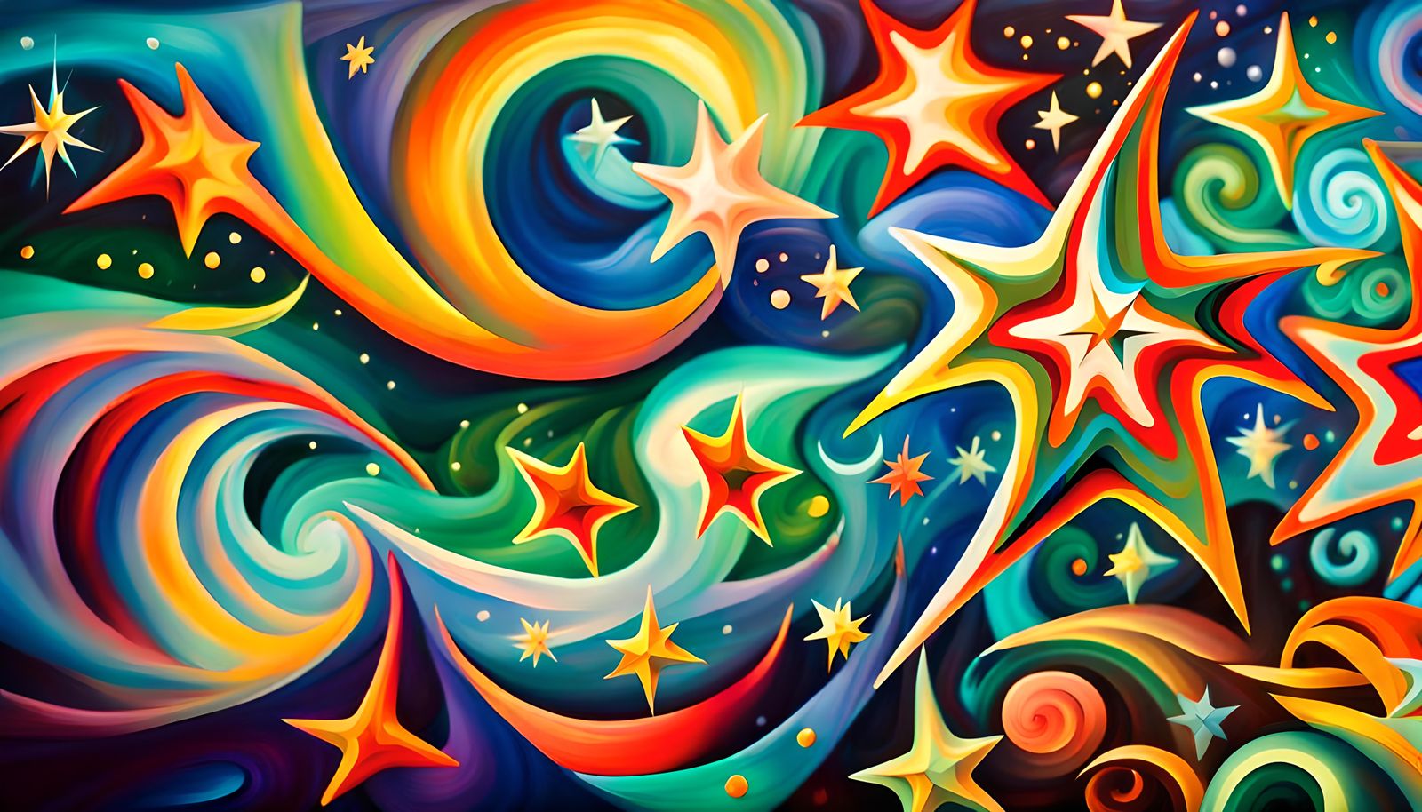 Iridescent Stars in Electromagnetic Plasma Maelstrom