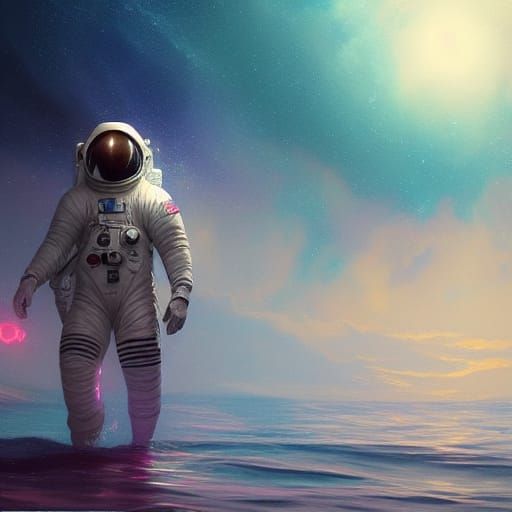 Astronaut in Ocean: Galactic Concept Art