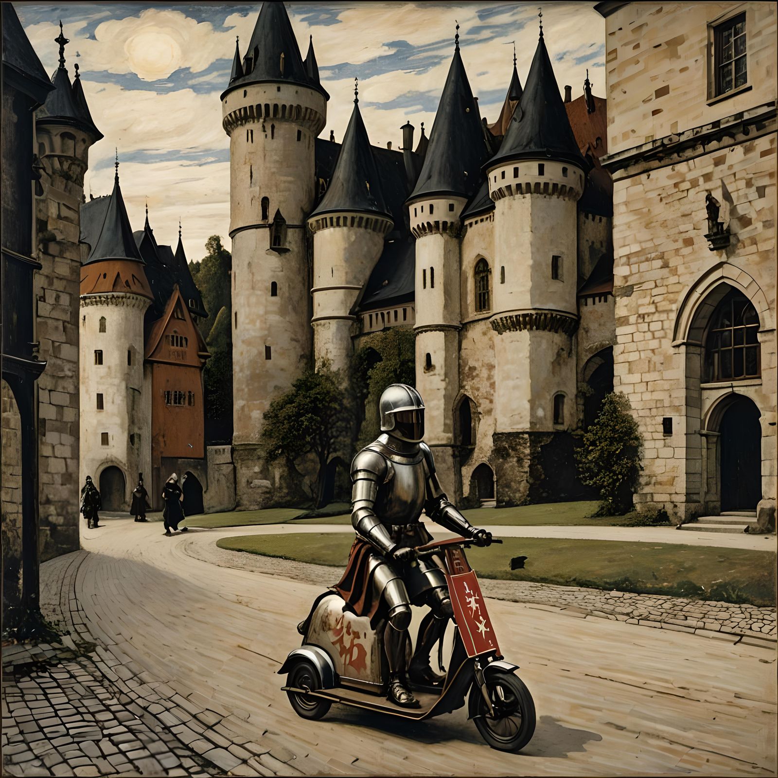 Sir Scootalot had always been an early adopter of technology