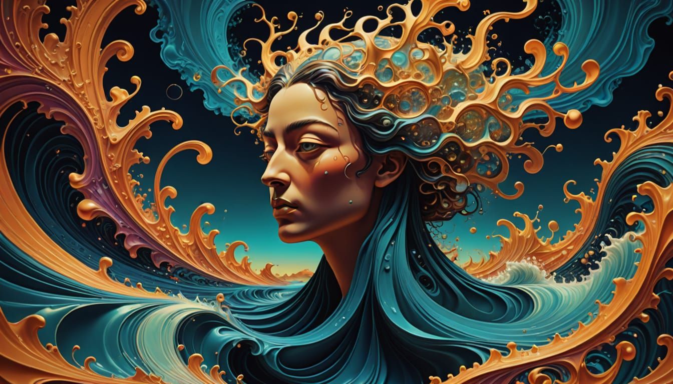 Neo-Classical Art Nouveau in Surrealistic Abstraction