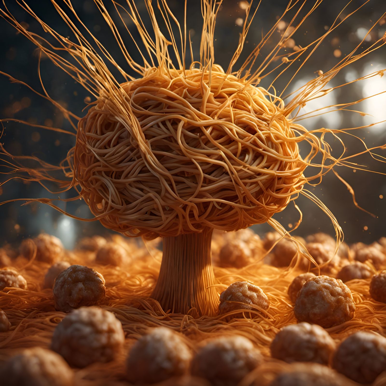 Spaghetti Neurons: Fantastical Neural Network Concept Art