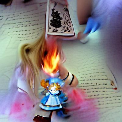 Alice Burns Wonderland in Fiery Chaos