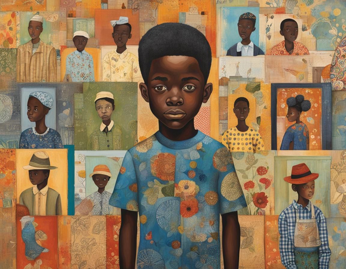 Melanin Boy in Vibrant Pop Art Style