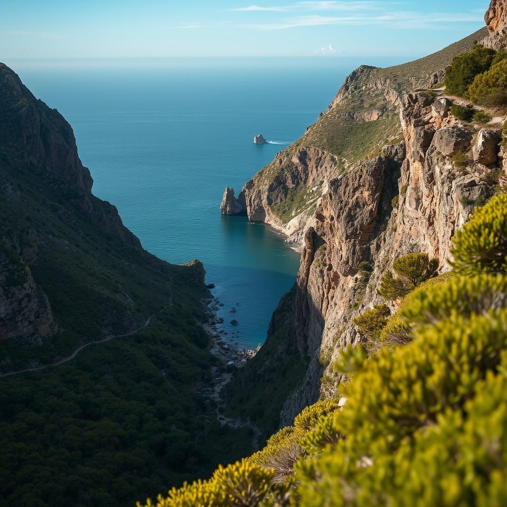 Dramatic Island Landscape in Professional Photography Style