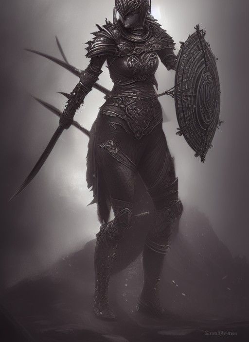 Elven Fae Warrior in Battle Armor