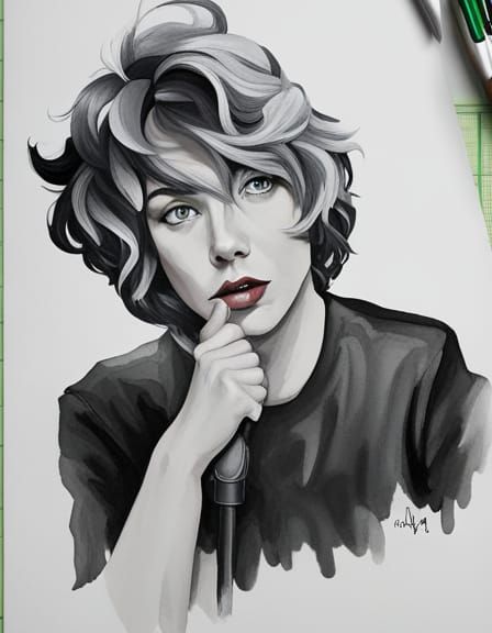 Papercut Coloring Page in Black and White