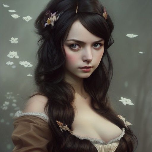 Elegant Lady in Dirndl: Hyper-Realistic Artgerm Style