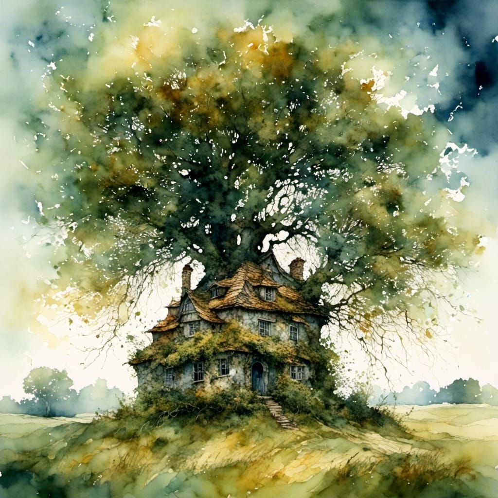 House Integrated into Majestic Oak Tree