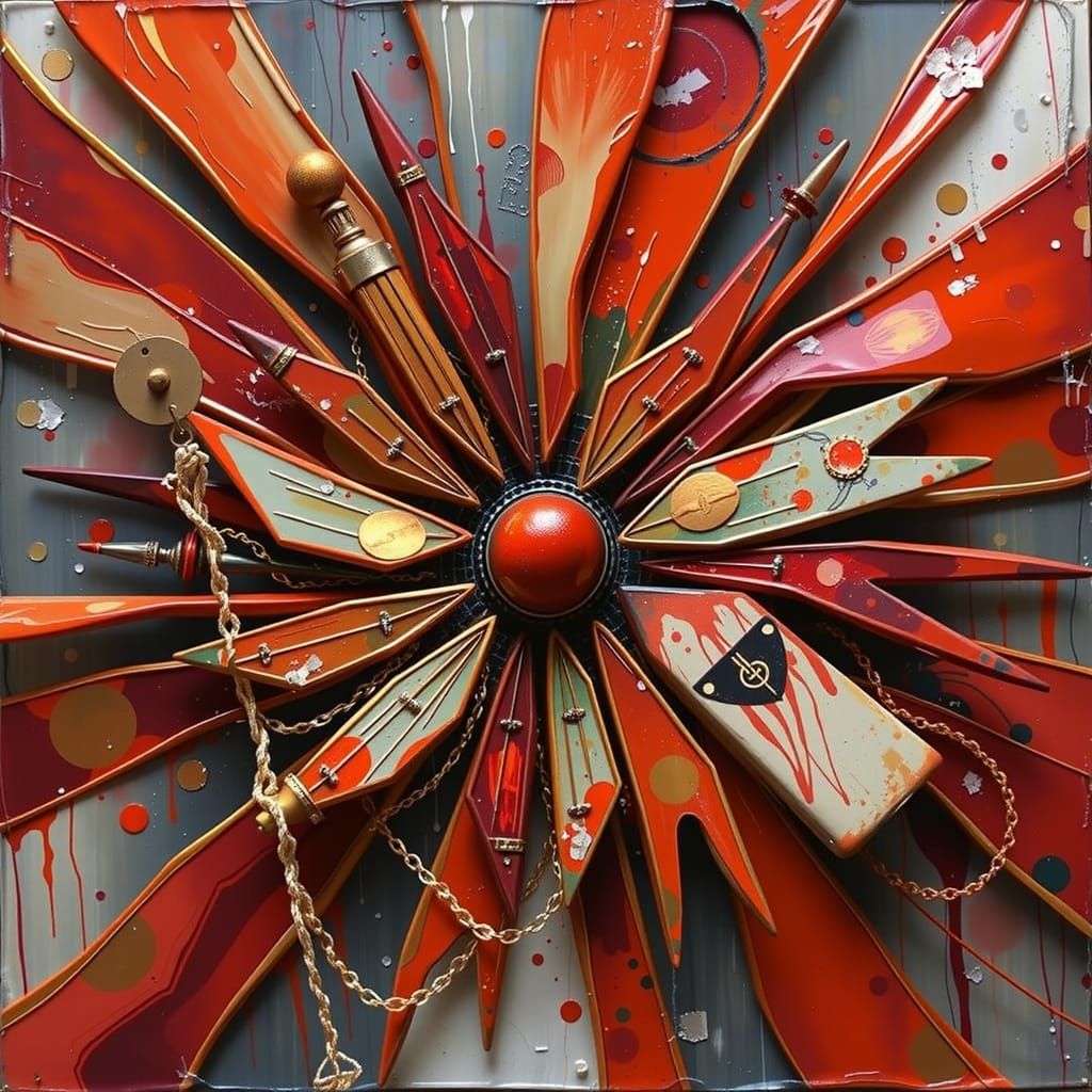 Tutankhamun, Harlequin, Geisha, and Krishna