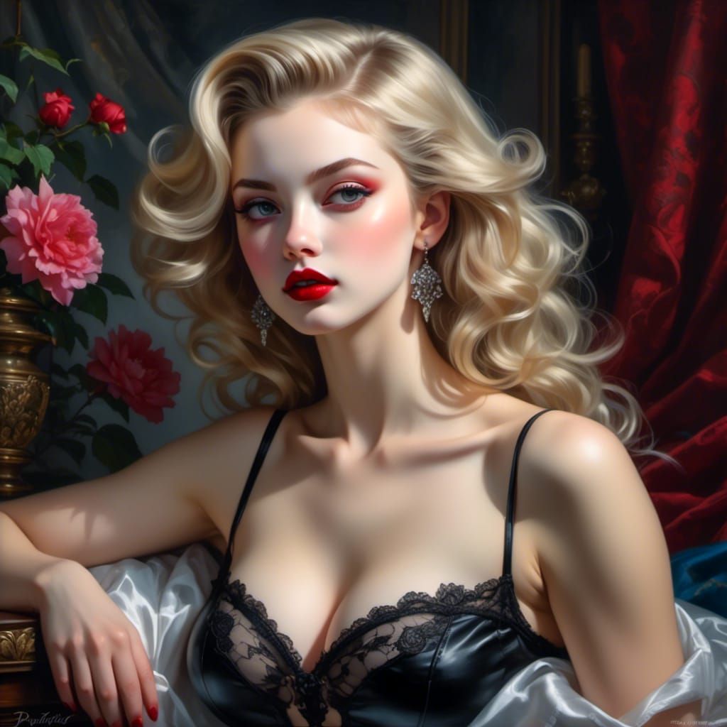 Striking Gothic Portrait of Hazel-Eyed Beauty