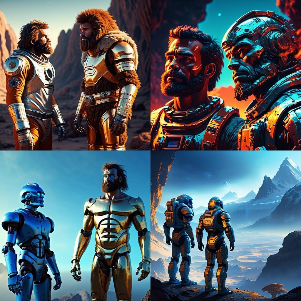 Caveman Astronaut, Robot Knights, Dinosaur Scientists