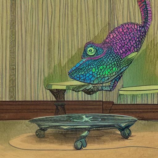 Comedian Chameleon Performs in Outer Space