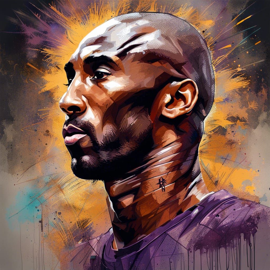 Kobe Bryant: Epic Full Color Digital Painting