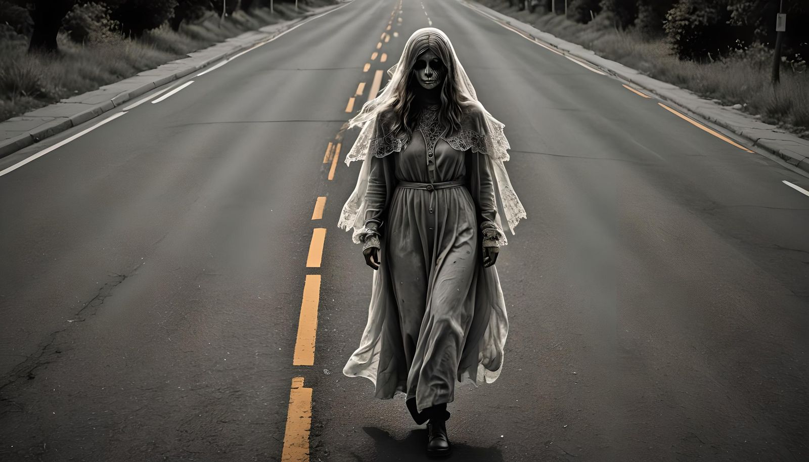 Ethereal Hitchhiker: A Ghostly Apparition on the Road