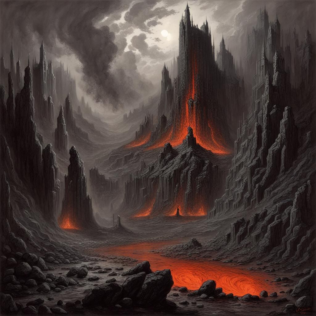 Lava Falls Underworld Castle Mountain View