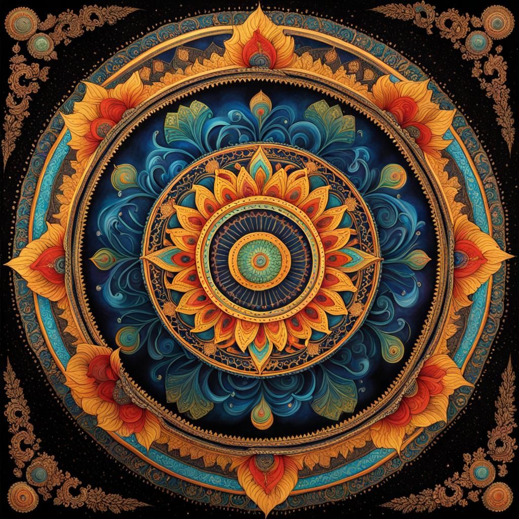 Cosmic mandala representative of Brahman, eternal completene...