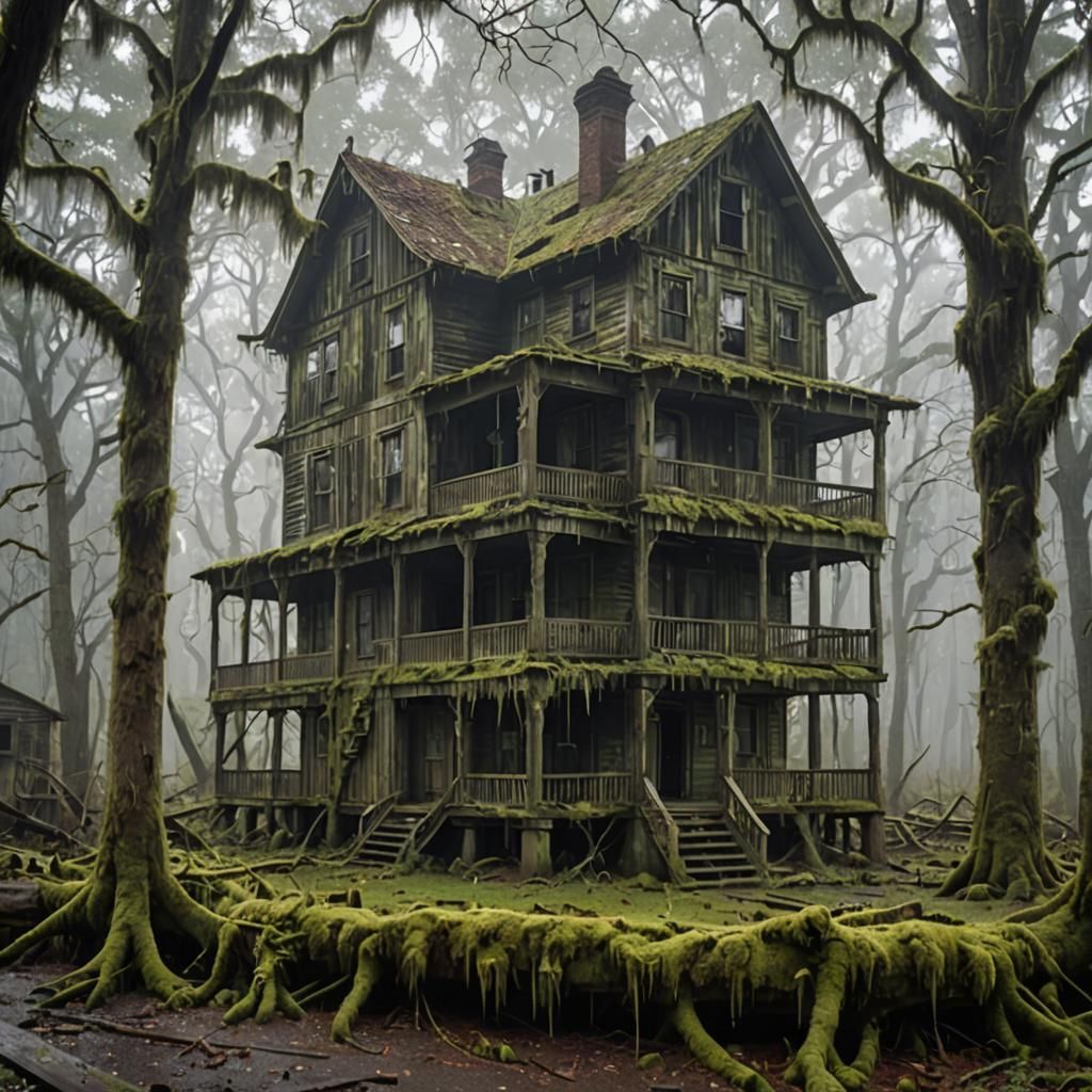 Creepy Abandoned House in Misty Bayou
