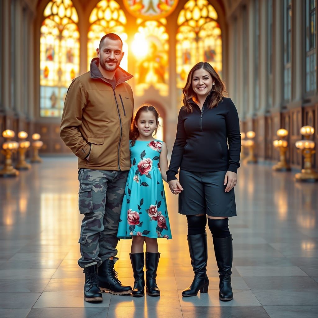 Family Portrait in Crystal Palace, Professional Photography