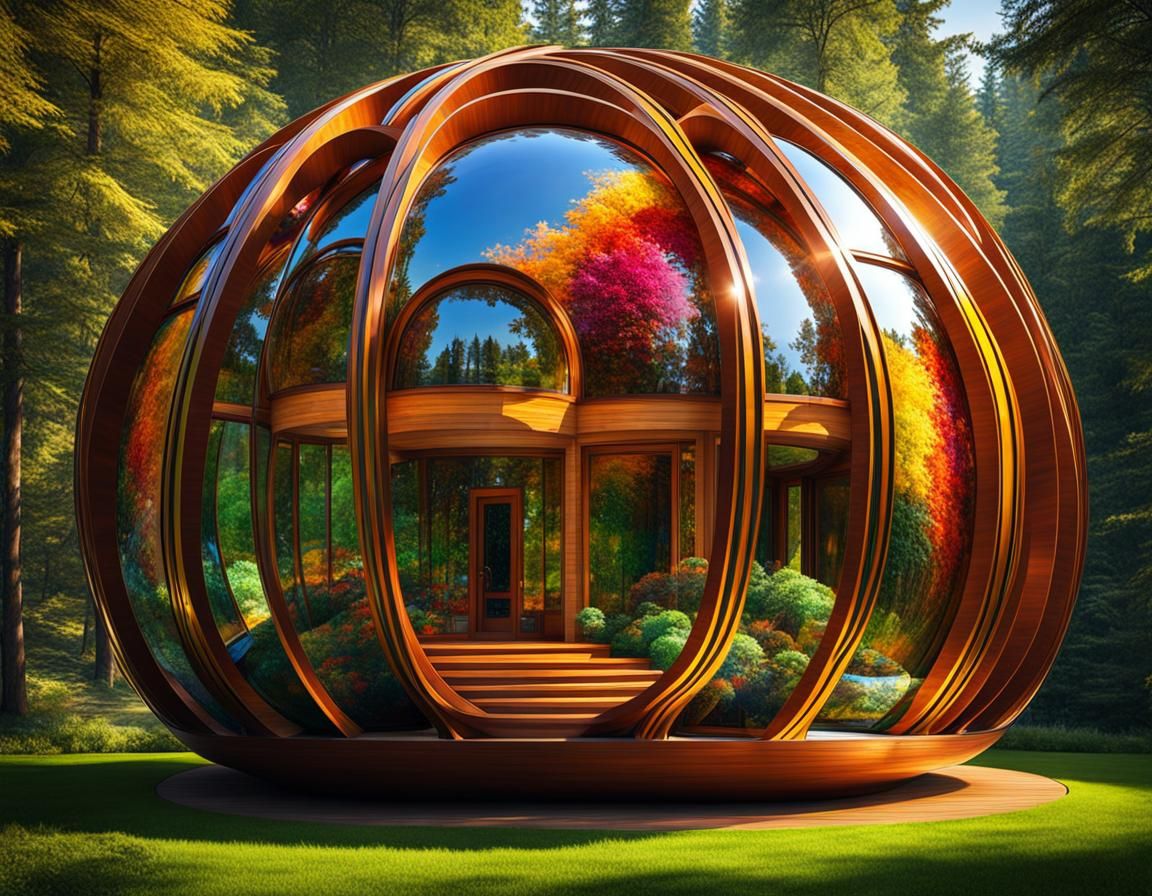 Chihuly Inspired Glass House in Woodland Setting