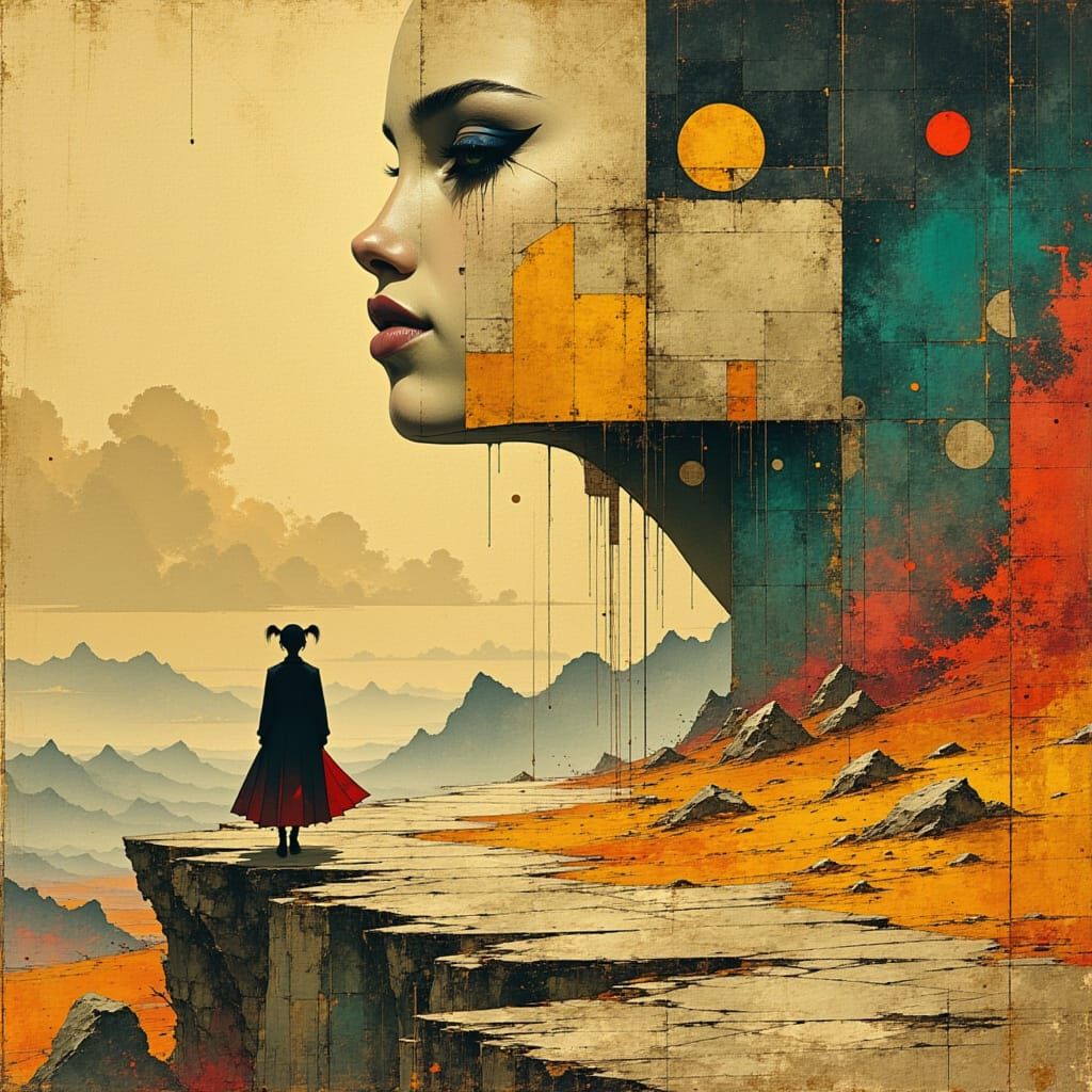 Echoes of a Lost Era in Futuristic Abstraction