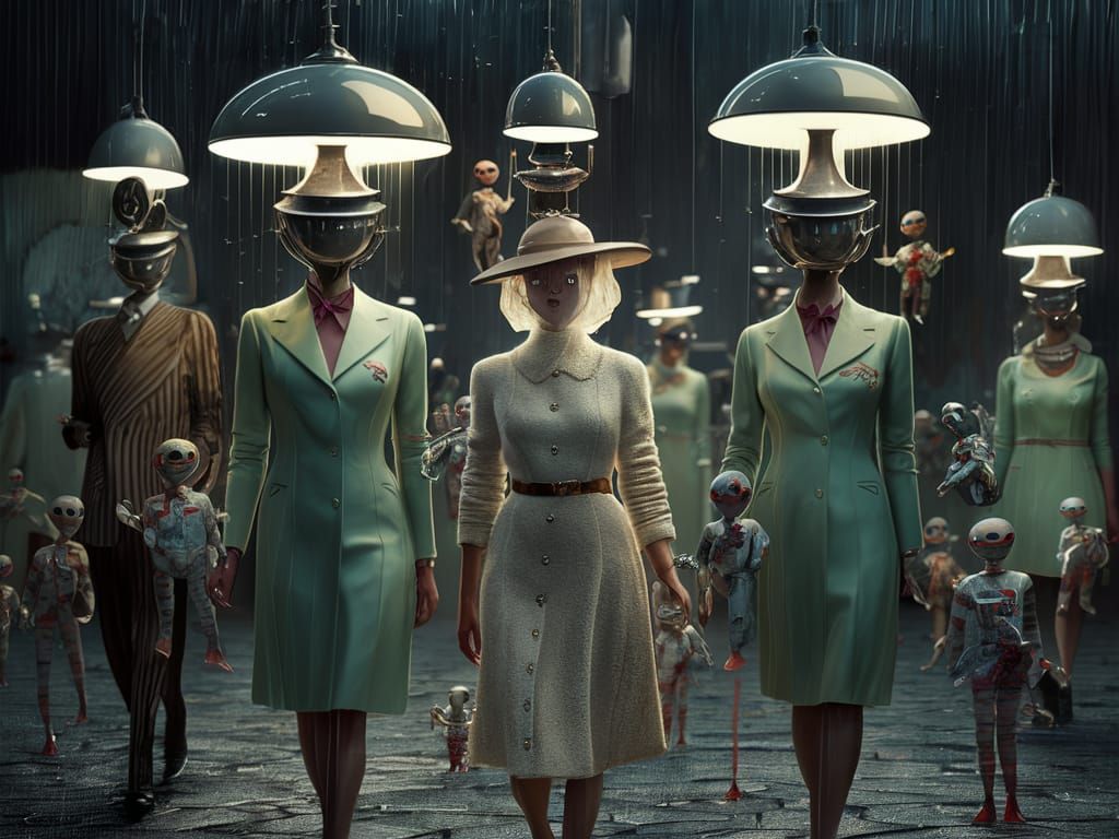 Sci-Deco Placid Rain Steam-Fi Scrapbooking with Tiny Wind-Up...