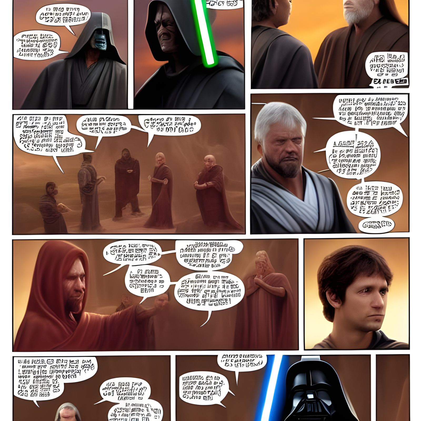 Epic Jedi Versus Sith Battle