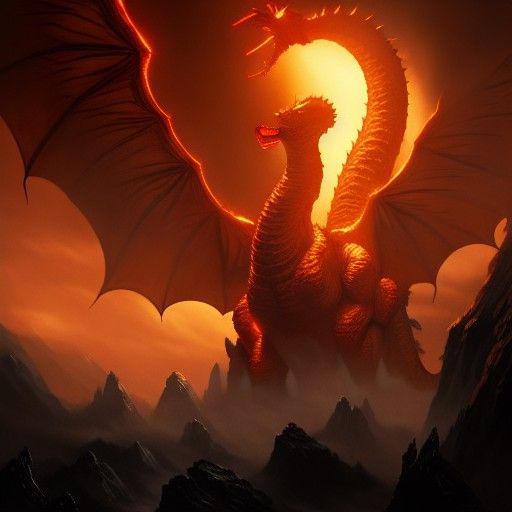 King Ghidorah: Dark Fantasy Concept Art