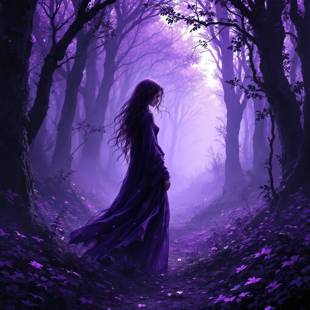 Enchanted Morning in a Lavender Realm