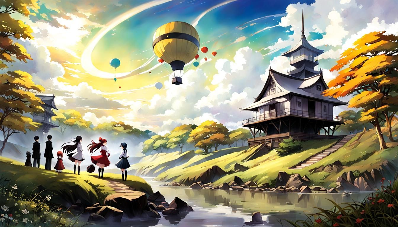 Anime Resonance Neverland: Key Visual Art