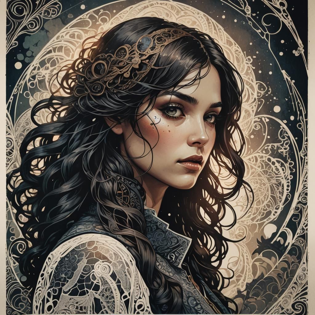 Eldritch Horror in Retro Instant Photography Style