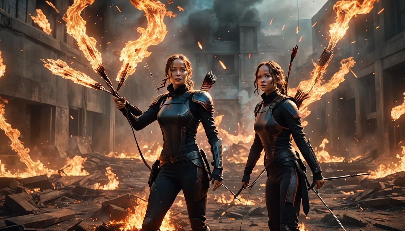 Katniss Everdeen in Burning Arena, OVNI Anime Style