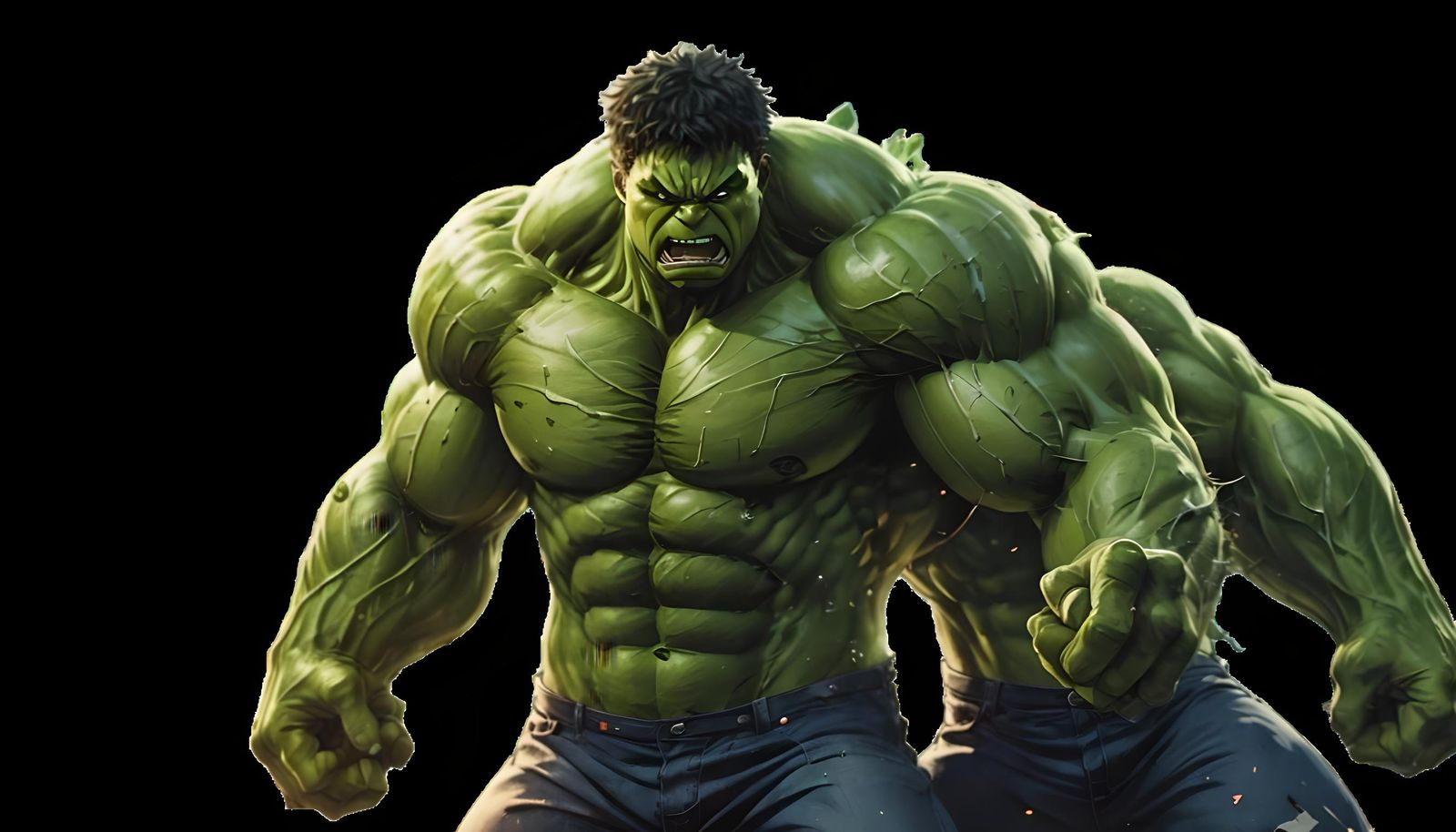 Hulk Rages: Anime-Style Comic Book Art