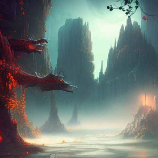 Friendly Ghost in Detailed Matte Painting