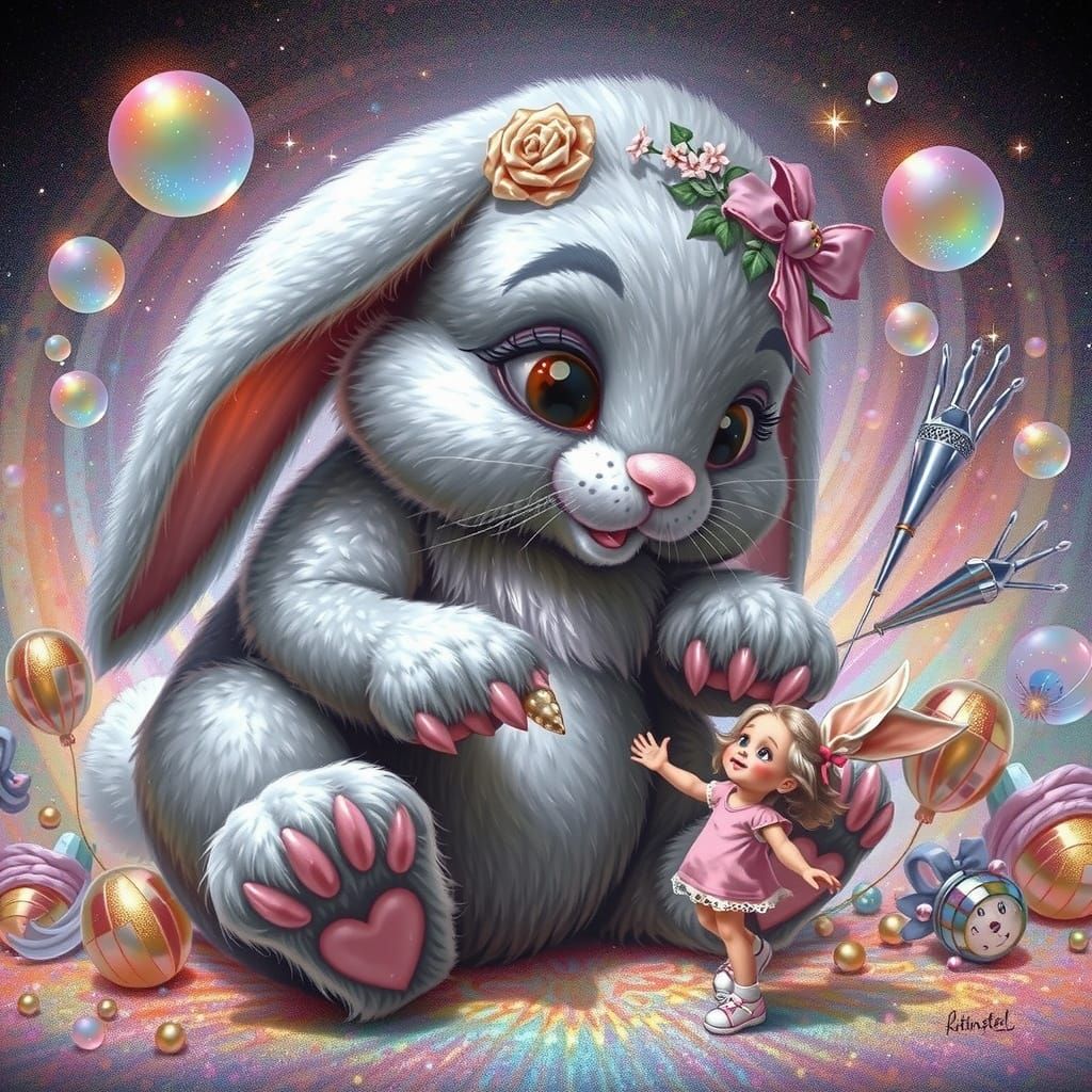 Kinderbuch: Man kann beim Osterhasen einen Wunsch äußern.  2