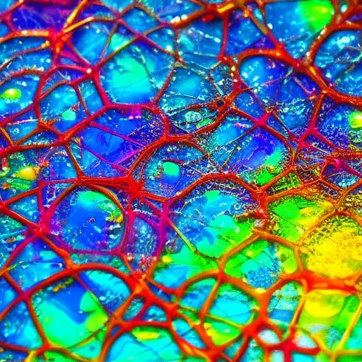 Surreal Melting Ice Cubes and Spiderwebs