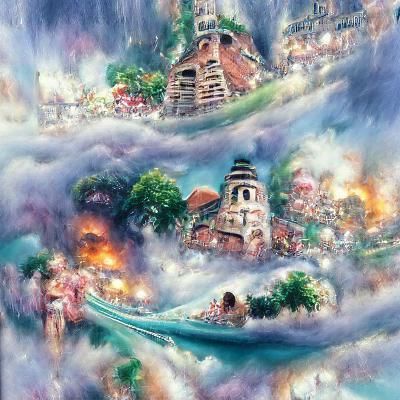 Ethereal One Piece Fantasy Scene