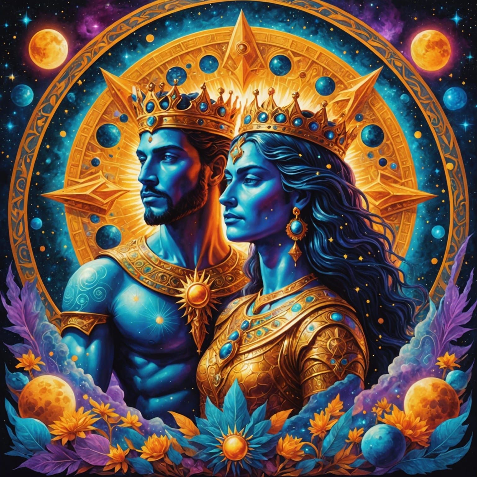 King of the Sun and Moon in Cosmic Style