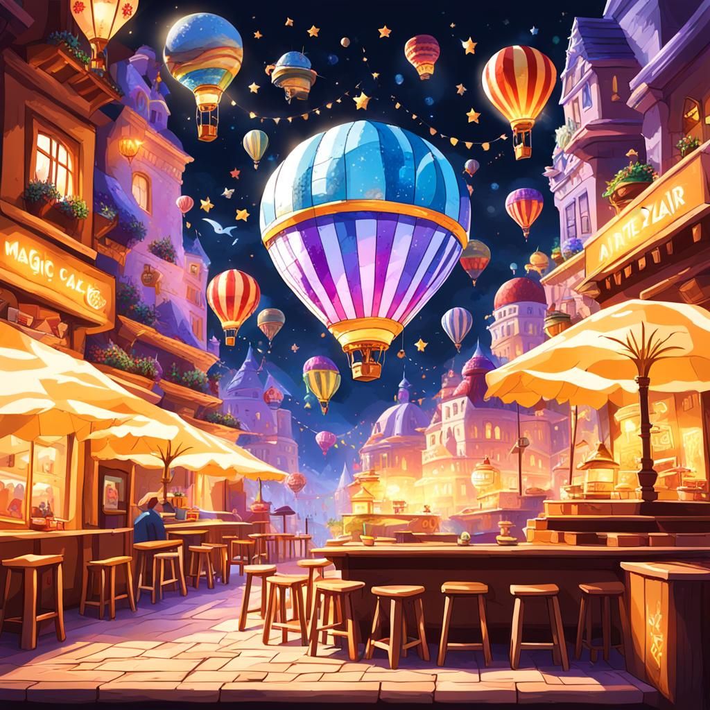 Surreal Magical Scene Unfolds in Ethereal Glow