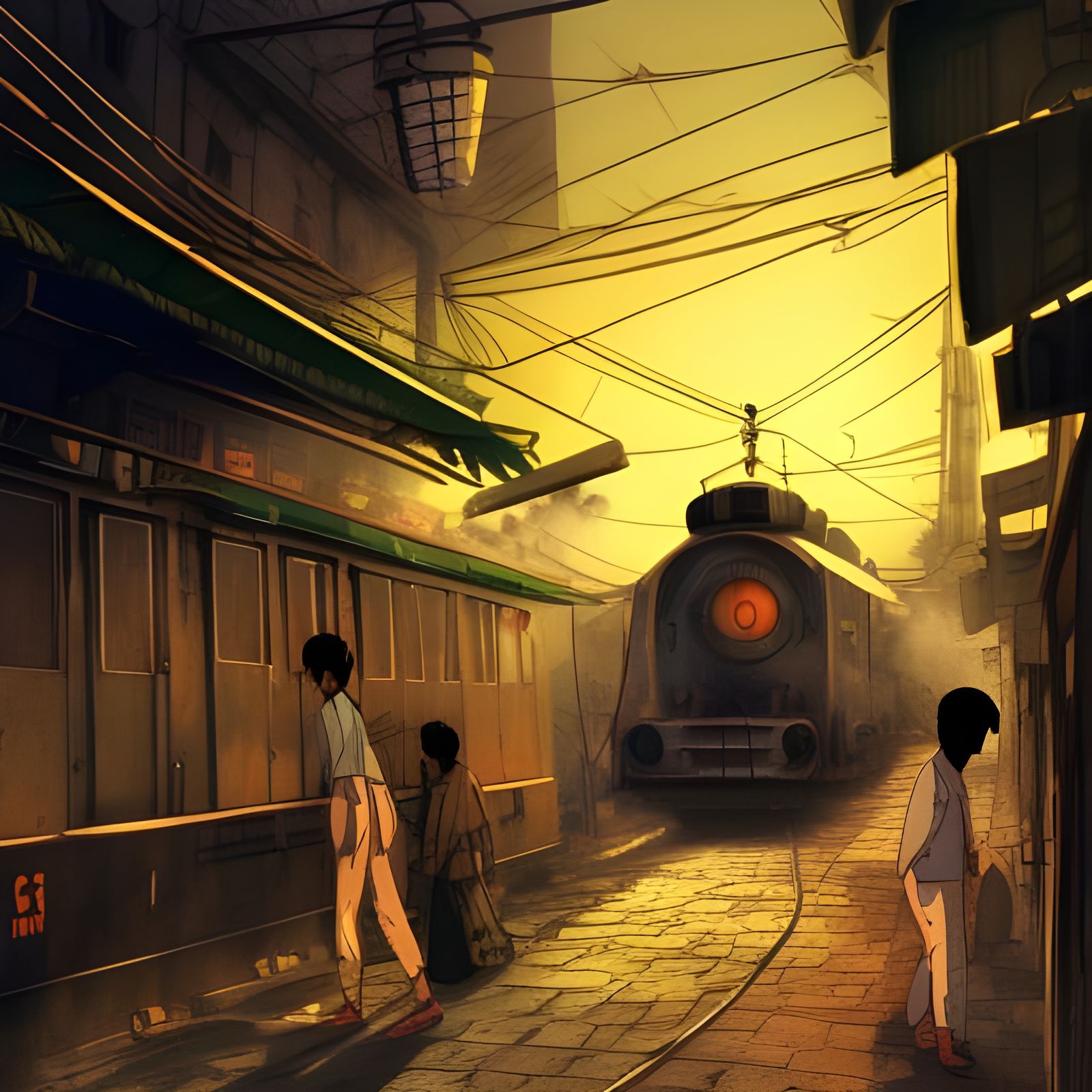 Barbaric Turkish Jail in Studio Ghibli Anime Style