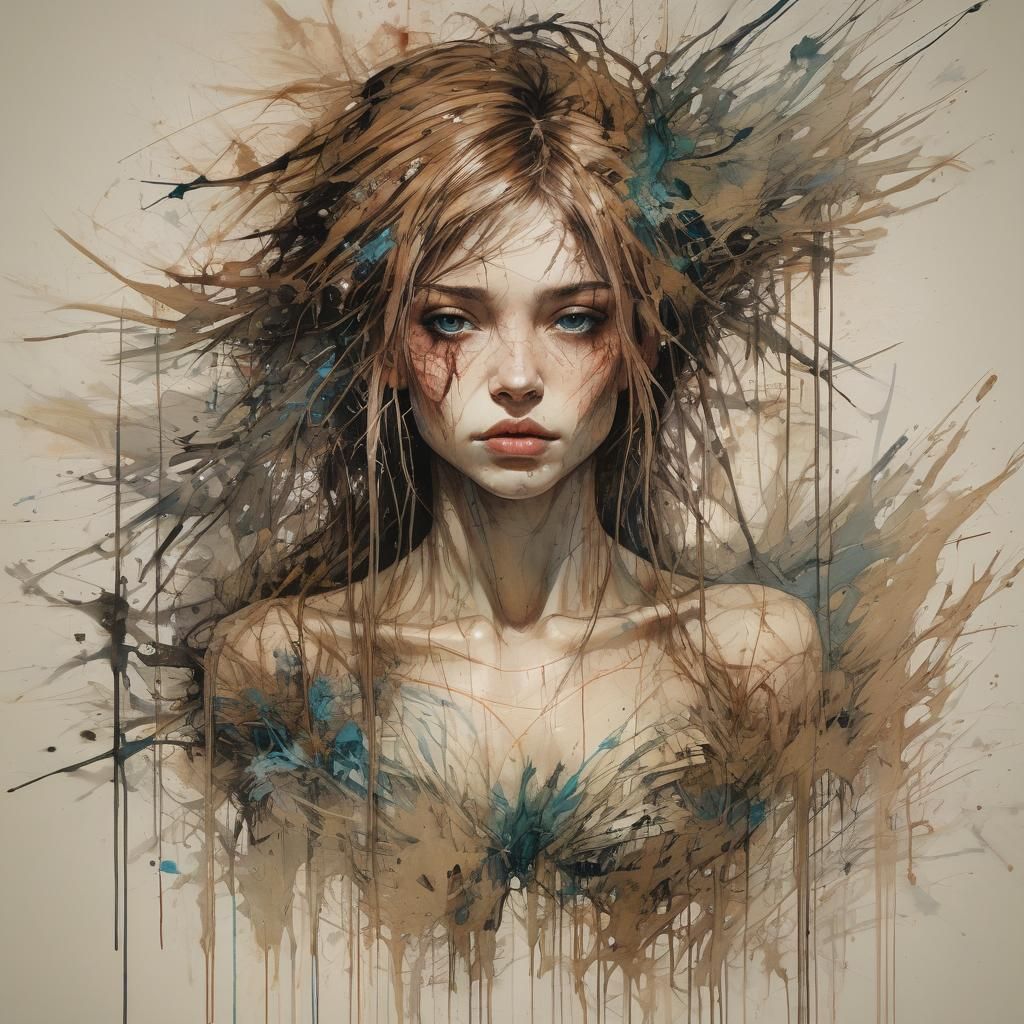 Intense Grimdark Portrait